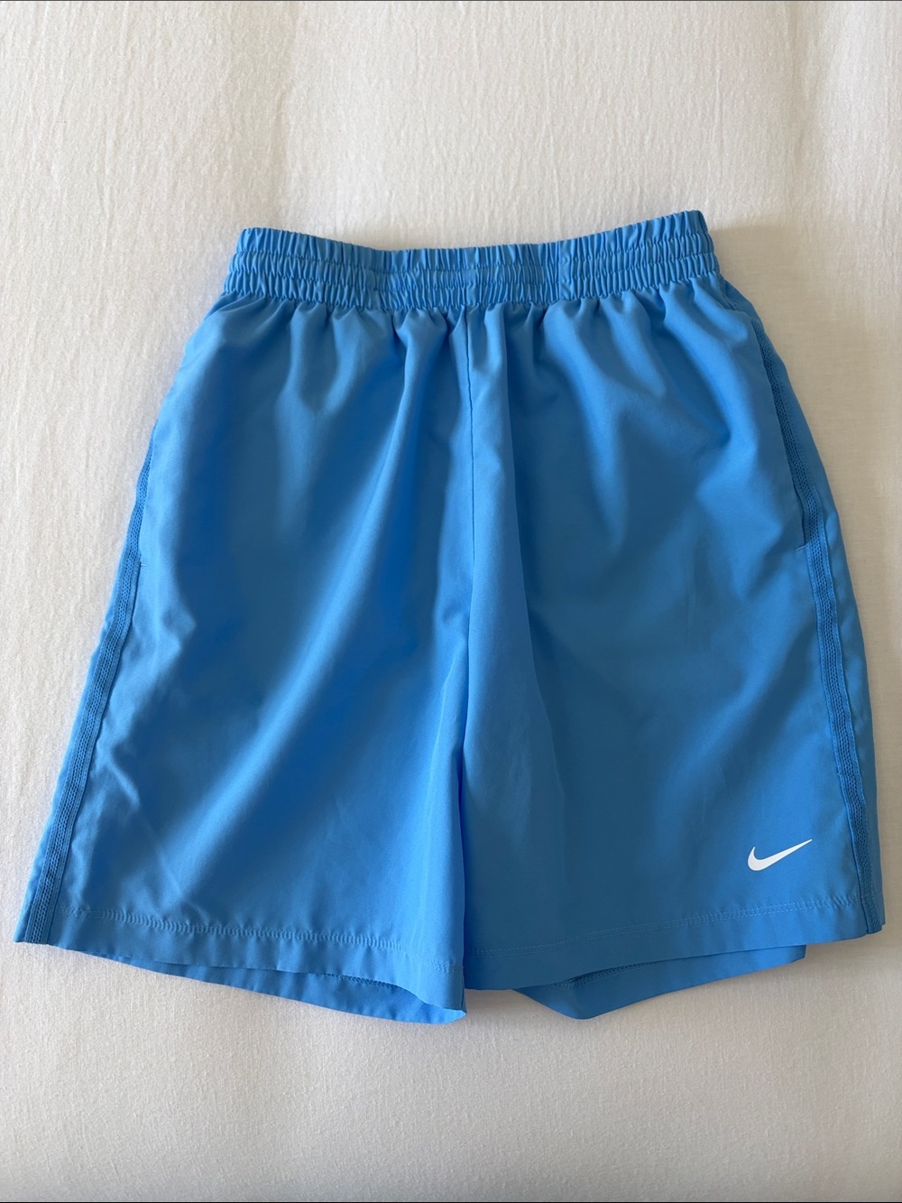Nike Boy’s Columbia Blue Athletic Shorts with Swoosh Boys Large